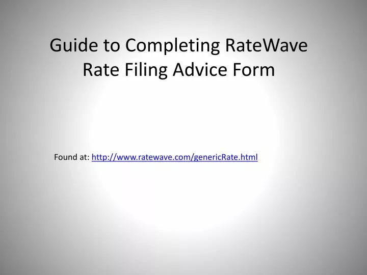 found at http www ratewave com genericrate html