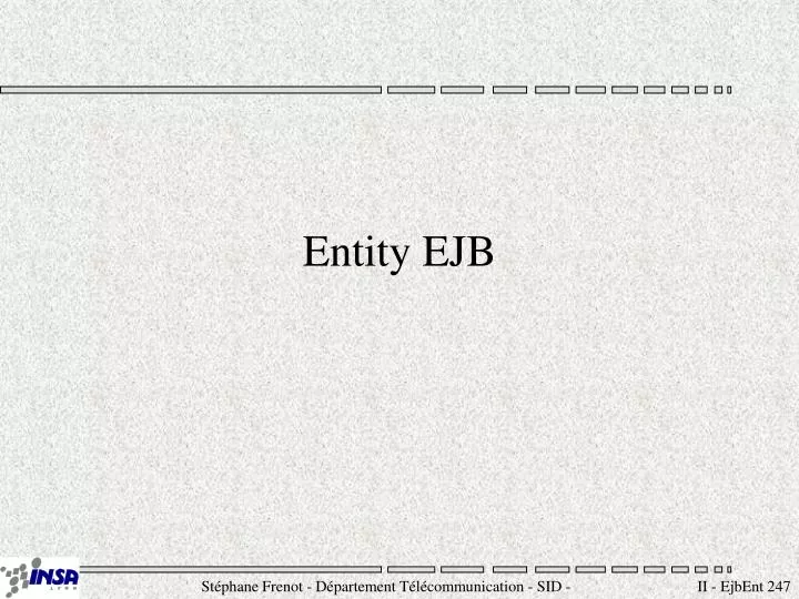 entity ejb