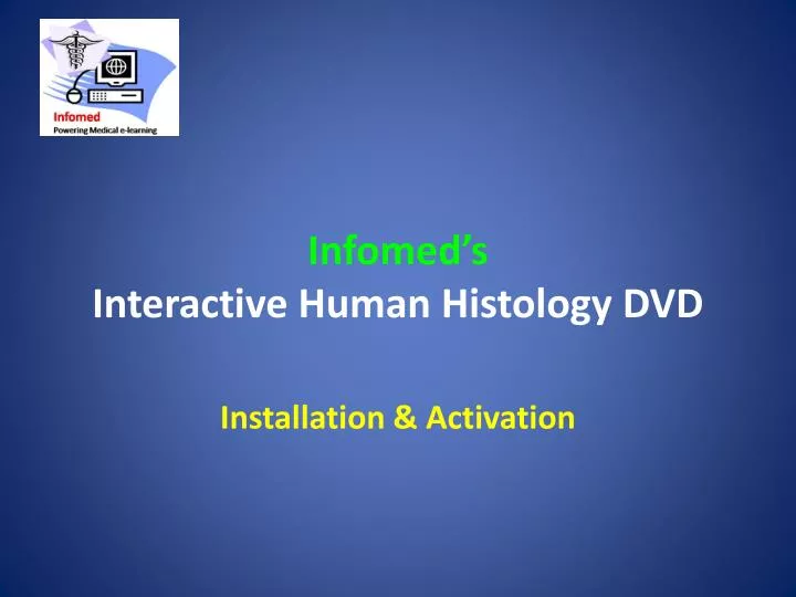 infomed s interactive human histology dvd