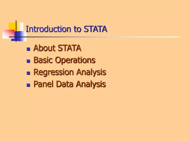 introduction to stata