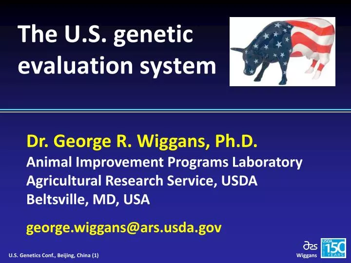 the u s genetic evaluation system