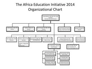 The Africa Education Initiative 2014 Organizational Chart