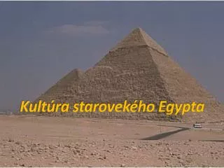 Kultúra starovekého Egypta