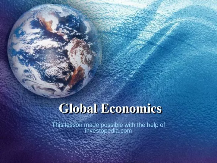 global economics