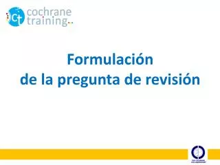 formulaci n de la pregunta de revisi n