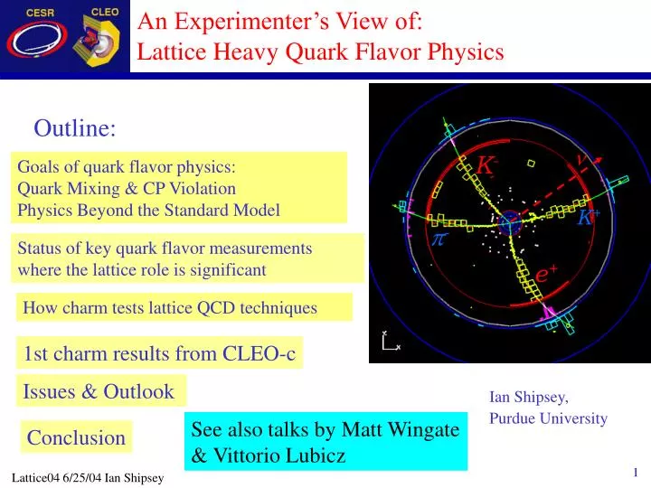 an experimenter s view of lattice heavy quark flavor physics