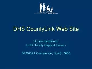 DHS CountyLink Web Site