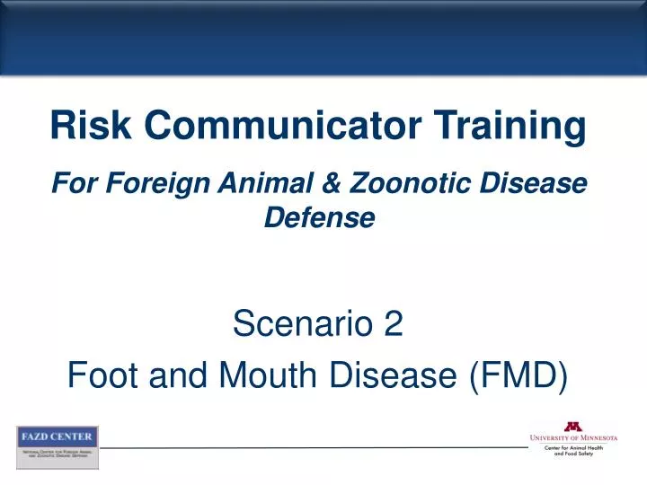 scenario 2 foot and mouth disease fmd