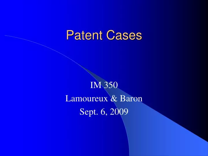 patent cases
