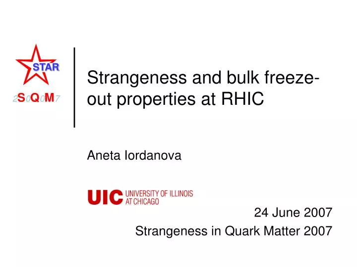 strangeness and bulk freeze out properties at rhic