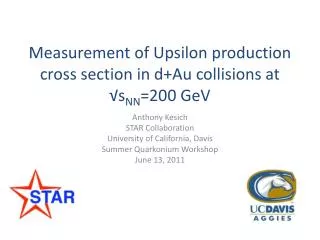 Measurement of Upsilon production cross section in d+Au collisions at ? s NN =200 GeV