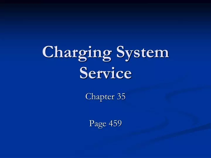 charging system service
