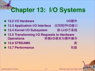 chapter 13 i o systems