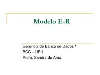 modelo e r