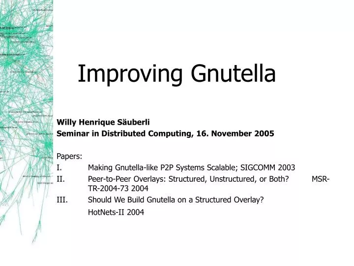 improving gnutella