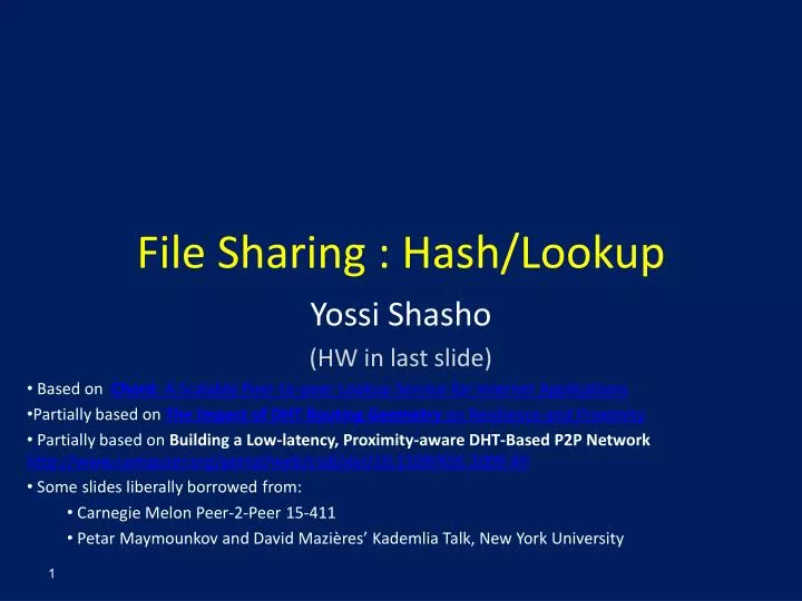 file sharing hash lookup