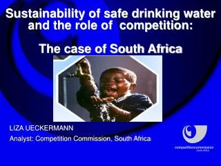 Sustainability of safe drinking water and the role of competition: The case of South Africa