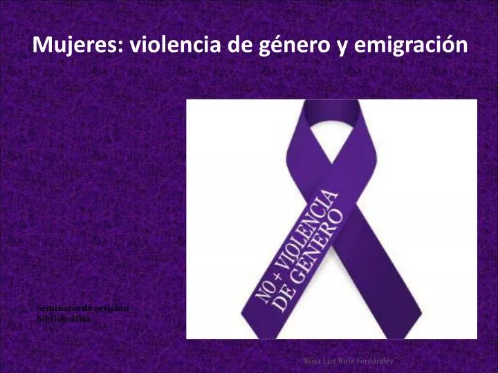 mujeres violencia de g nero y emigraci n