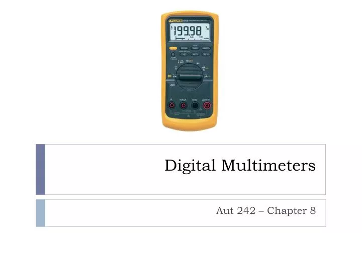 digital multimeters