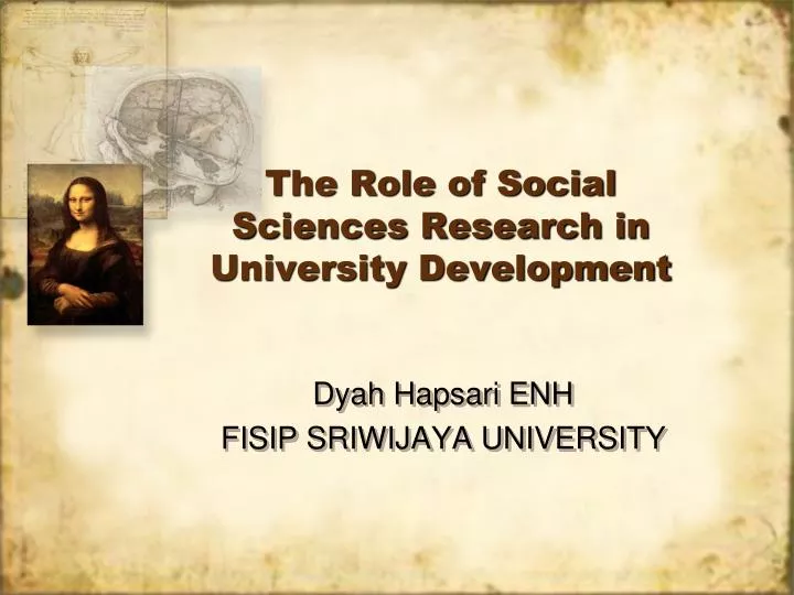 the role of social sciences research in university development