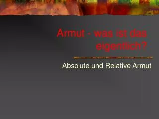 armut was ist das eigentlich