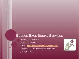 Bounce Back Social Services