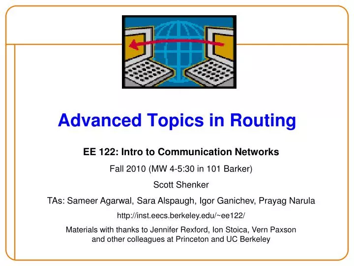 advanced topics in routing