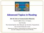 Enhancing Routing Protocols for Better Network Performance - slide 1