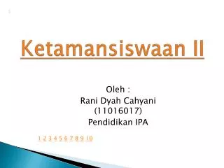 ketamansiswaan ii