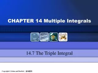 CHAPTER 14 Multiple Integrals