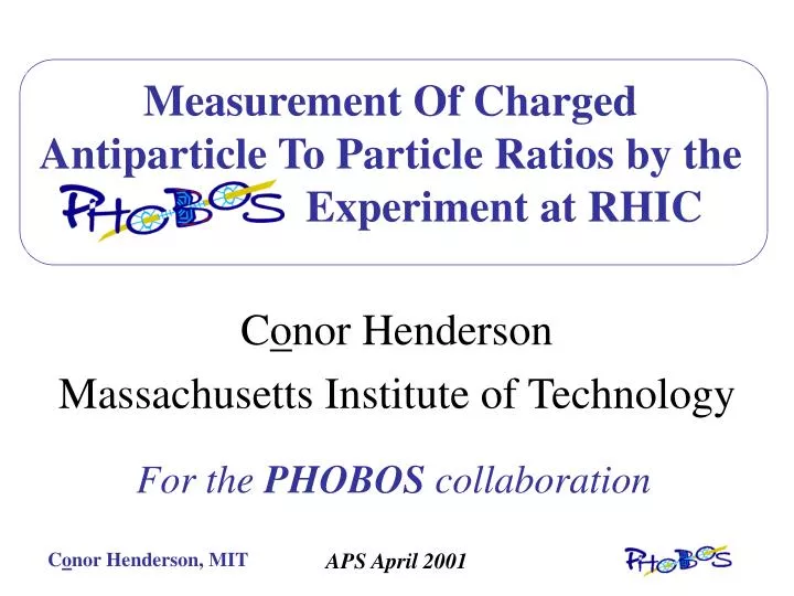 measurement of charged antiparticle to particle ratios by the phobos experiment at rhic