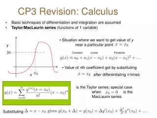 CP3 Revision: Calculus