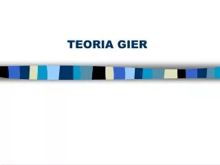 teoria gier