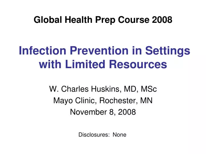 global health prep course 2008