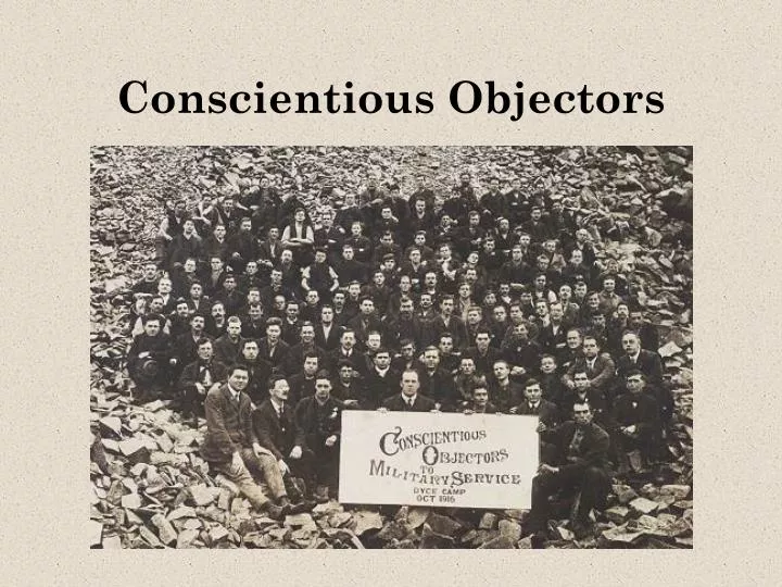 conscientious objectors
