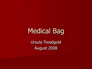 Medical Bag