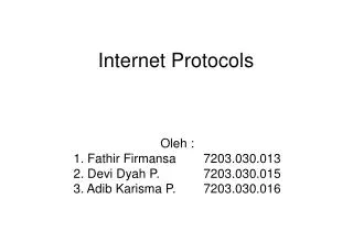 internet protocols