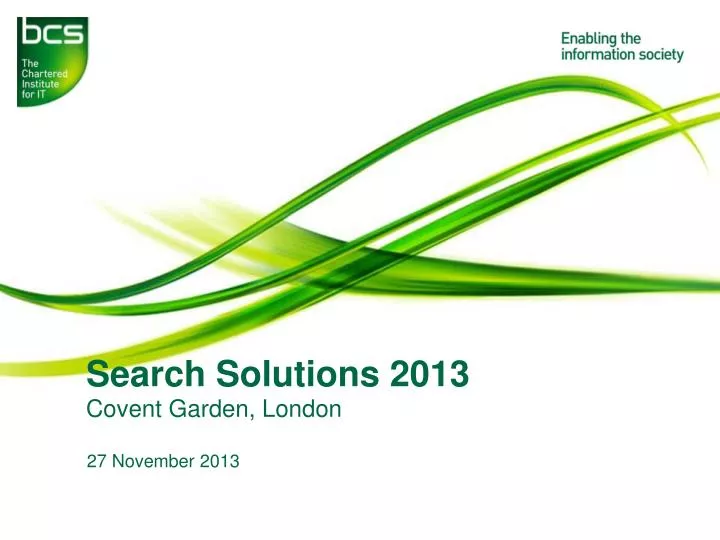 search solutions 2013