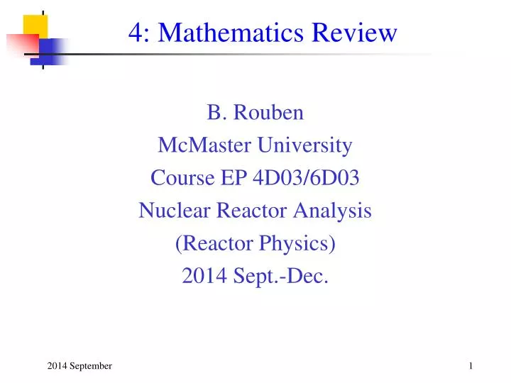 4 mathematics review