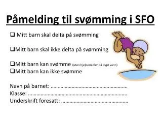 p melding til sv mming i sfo