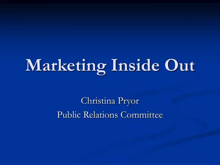 marketing inside out
