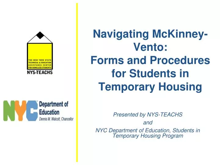 navigating mckinney vento forms and procedures for students in temporary housing