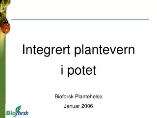 integrert plantevern