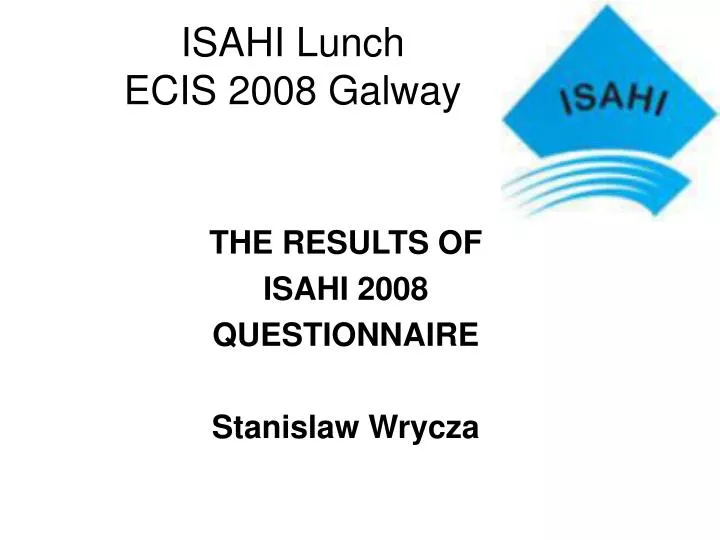 isahi lunch ecis 2008 galway
