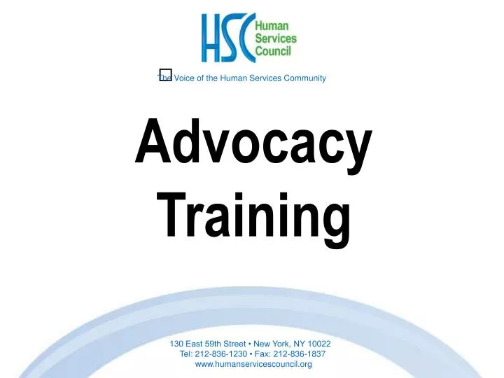 advocacy training
