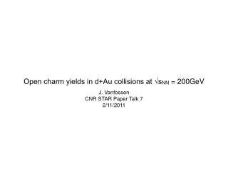 Open charm yields in d+Au collisions at ?s NN = 200GeV