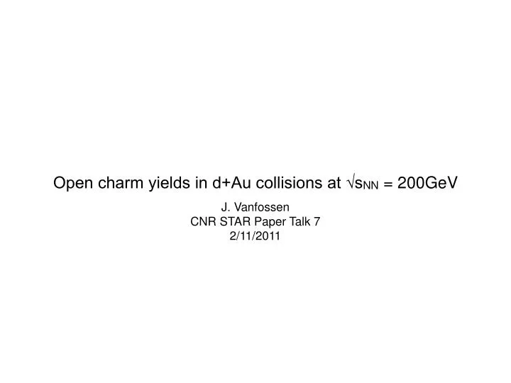 open charm yields in d au collisions at s nn 200gev