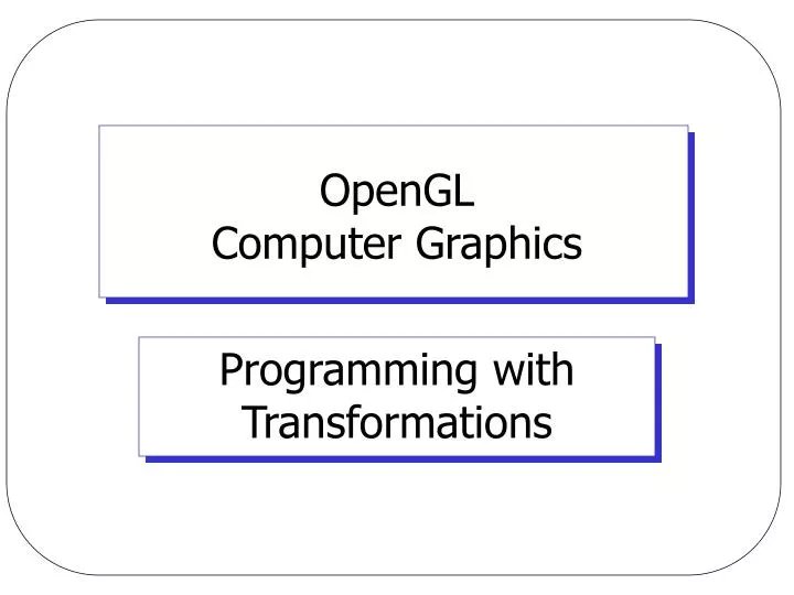 opengl computer graphics