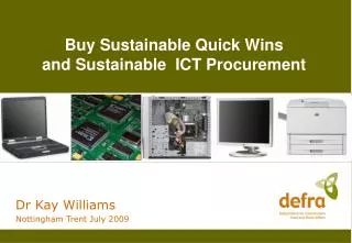 Buy Sustainable Quick Wins and Sustainable ICT Procurement