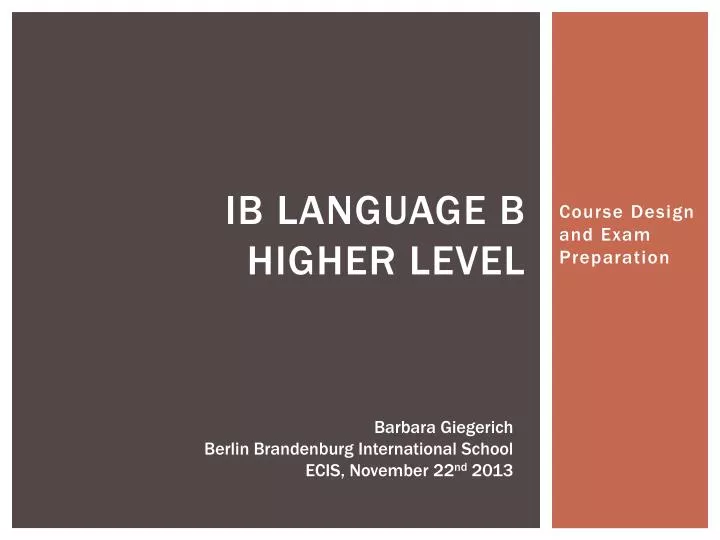 ib language b higher level